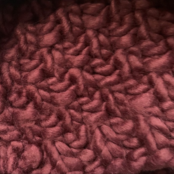 Francescas Burgundy Chunky Knit Infinity Scarf - Picture 4 of 4